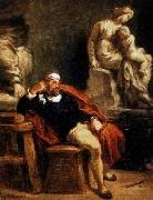 Eugene Delacroix, Michelangelo in his Studio